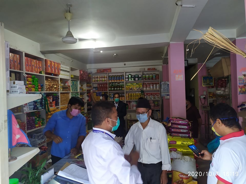 आँबुखैरेनी गाउँपालिकाद्वारा बजार अनुगमन सुरु