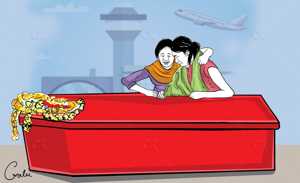 विदेशमा दैनिक चार नेपालीको गुम्छ ज्यान