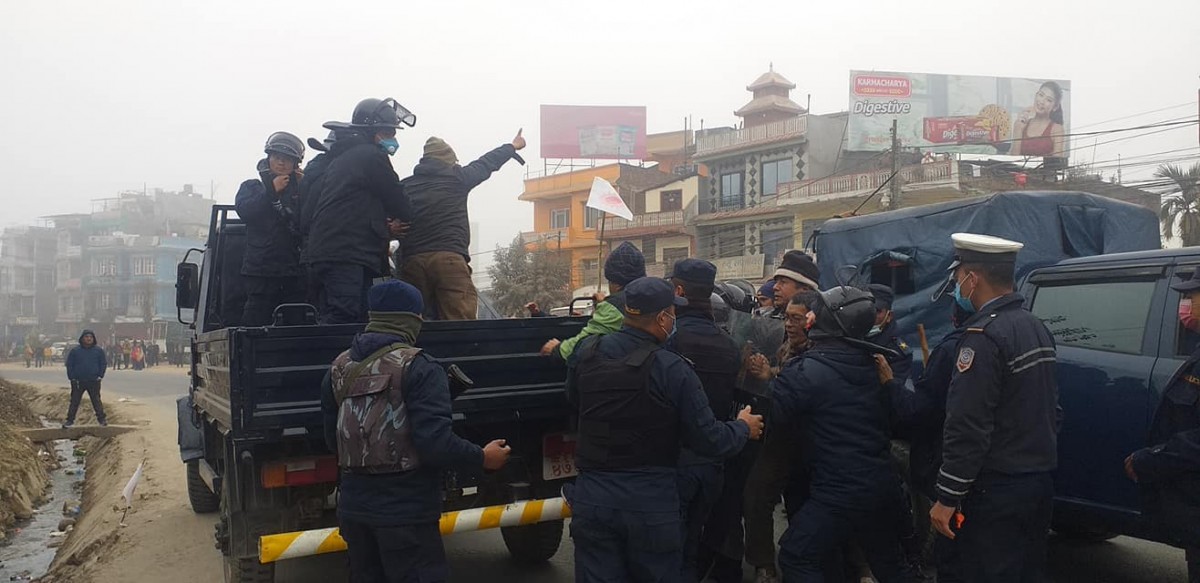 तनहुँमा आज बिहान पक्राउ परेका दाहाल–नेपाल पक्षका १६ जना कार्यकर्ता रिहा