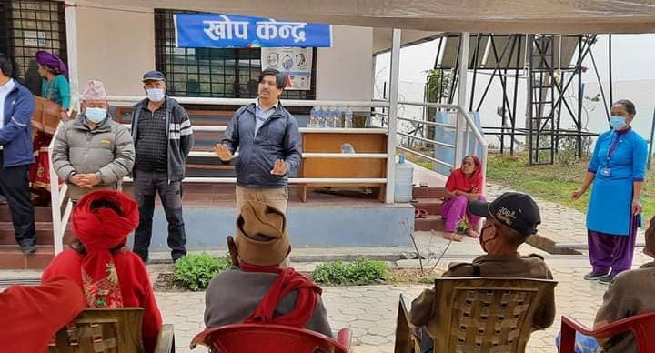 गोरखा शहिद लखनमा १३५१ जनालाई कोरोना खोप लगाईयो