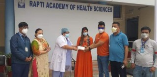 दाङका एक नवविवाहित जोडीले गरे विवाह खर्च काटेर संक्रमितलाई अक्सिजन खरिद