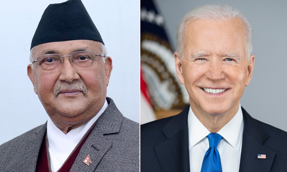 अमेरिकाले एशियाली मुलुकलाई खोप उपलब्ध गराउने घोषणा गरेसँगै प्रधानमन्त्रीले दिए बाइडेनलाई धन्यवाद