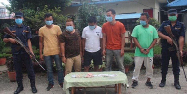 गोरखा सतिपिपल क्षेत्रमा जुवा खेलिरहेको अवस्थामा ५ जना पक्राउ
