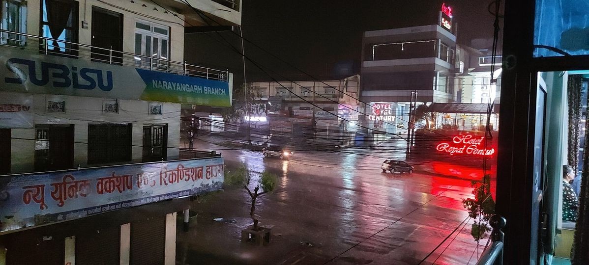 चितवनमा यस वर्ष अत्याधिक पानी पर्‍यो, पछिल्लो २४ घण्टामा १२७ मिलिमिटर पानी