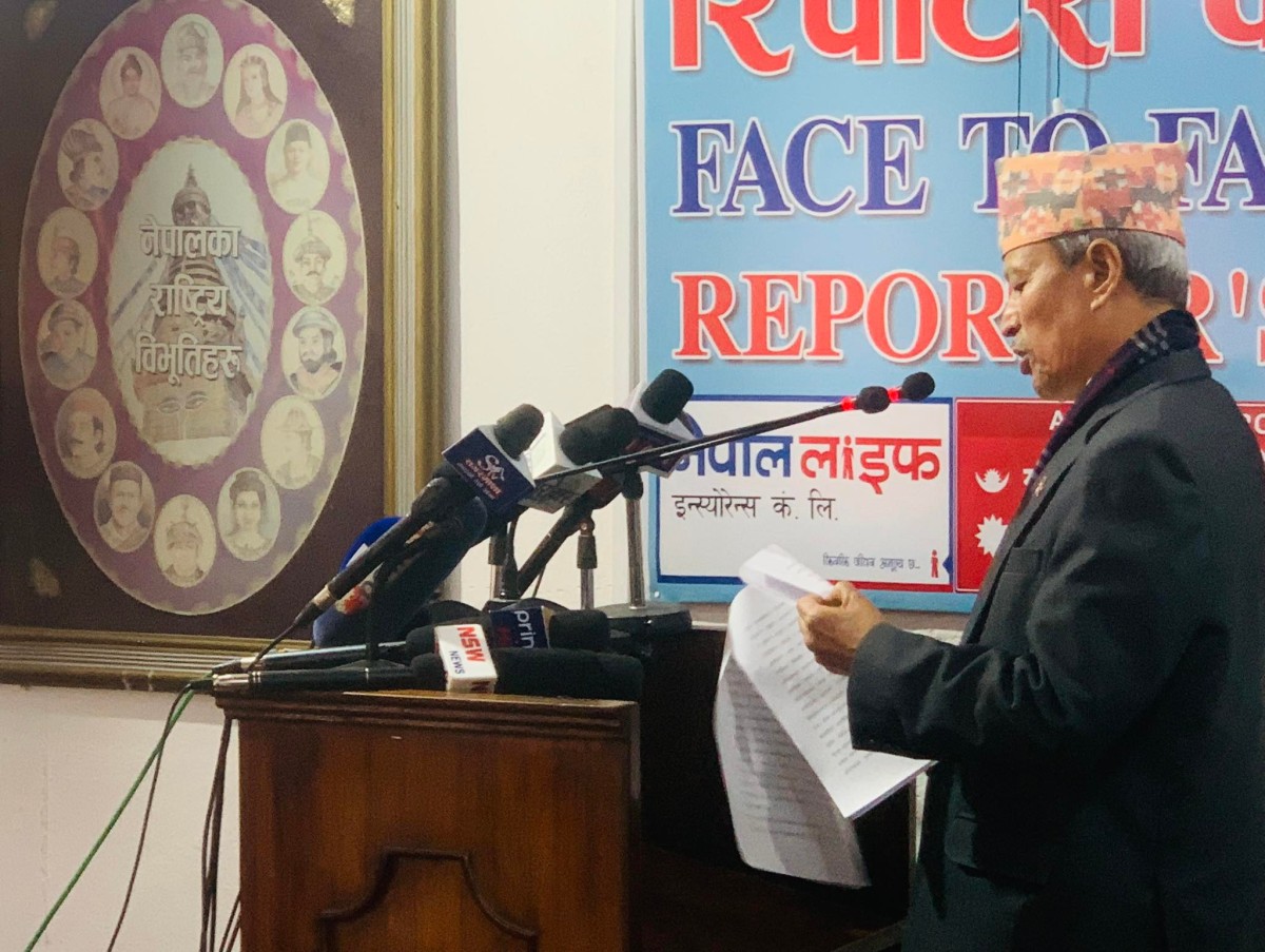 उम्मेदवारी घोषणा गर्दै भीम रावलले भने, 'मेरो प्यानल छैन, एक्लै लड्ने हो'