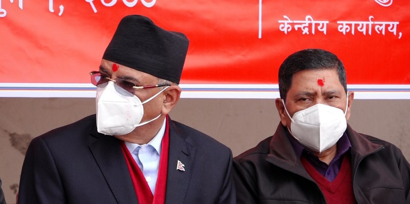 माओवादी केन्द्रका अध्यक्ष प्रचण्ड र नेता नारायणकाजी श्रेष्ठलाई कोरोना संक्रमण