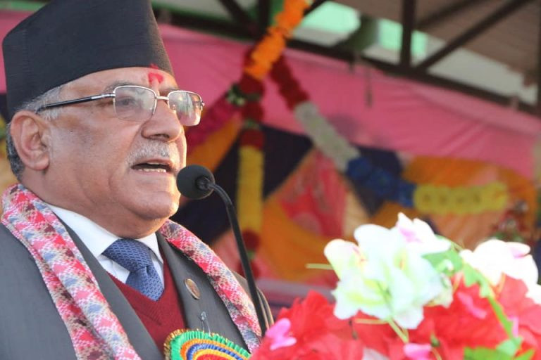 नेताहरुलाई गाली गरेर समाज भत्काउन खोजिएको प्रचण्डको आरोप 