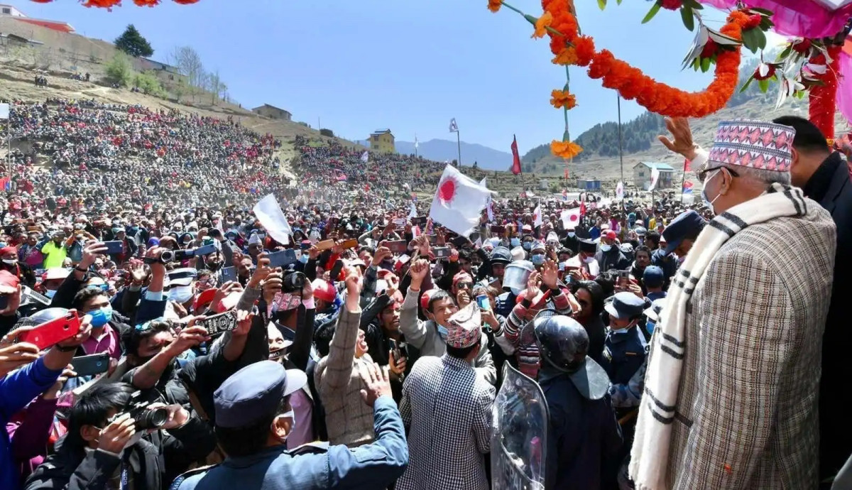 नेकपा एमालेमा जनताको आकर्षणले गठबन्धनलाई छटपटी भइरहेको छ : केपी ओली