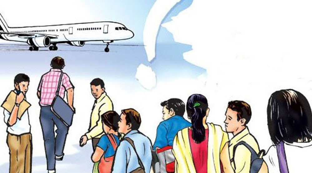 २०८० मा रोजगारीका लागि विदेशिए सात लाख नेपाली