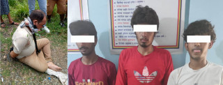 कर्मचारीलाई कुटपिट गर्दै कार लुटेर भाग्ने तीन भारतीय नागरिक पक्राउ