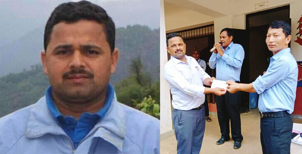 गण्डकीका अध्यक्ष दिपक तिमिल्सिनाद्वारा आफ्नो पहिलो महिनाको सेवा सुविधा रकम विद्यालयलाई प्रदान