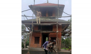 गोरखा भुम्लिचोक स्थित भैरवी मन्दिरको निर्माण ९० प्रतिशत सम्पन्न