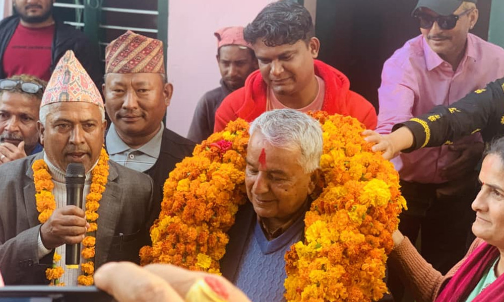 तनहुँ १ को प्रतिनिधि सभा सदस्यमा काँग्रेस नेता रामचन्द्र पौडेल ५३७३ मतको मतान्तरले विजयी