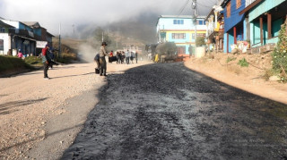 धनकुटाको सिधुवा शुक्रबारे ओख्रे १६ किलोमिटर सडक कालोपत्रेको तयारी सुरु 