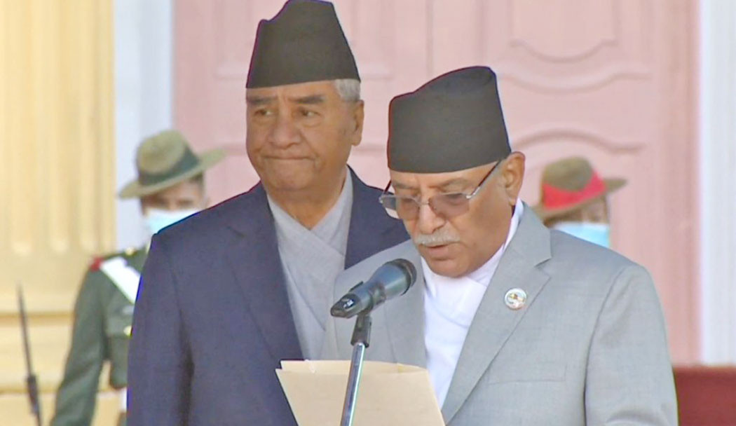 तेस्रो पटक प्रधानमन्त्री बने प्रचण्ड