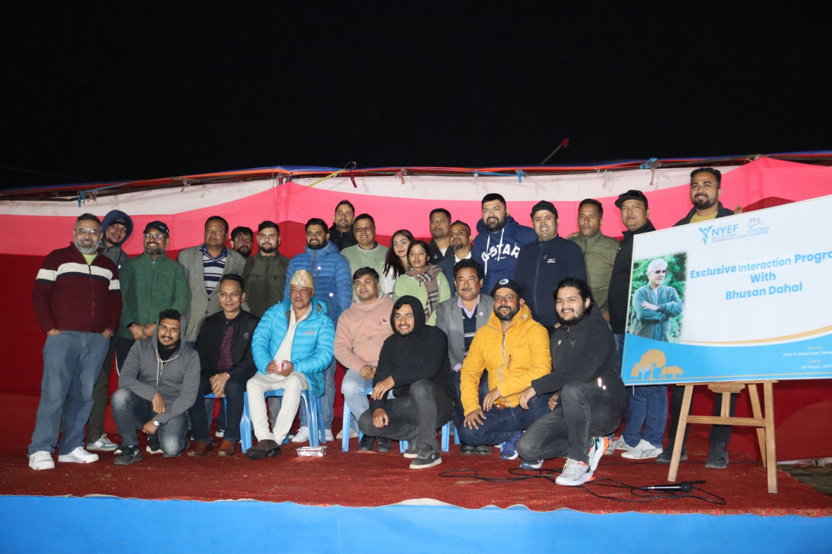 सञ्चारकर्मी भूषण दाहाल र युवा उद्यमीबीच अन्तरक्रिया : ‘मेड इन नेपाल एक्स्पो’मा उत्कृष्ट उद्यमीले एक लाख पाउने