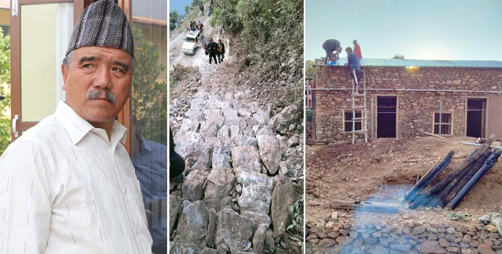 इच्छाकामनाका मनकारी वडाध्यक्ष तेज बहादुर शेरचन, जो आफ्नै तलब भत्ताले जनताको घर र सार्वजनिक सिढिं बाटो बनाउछन्