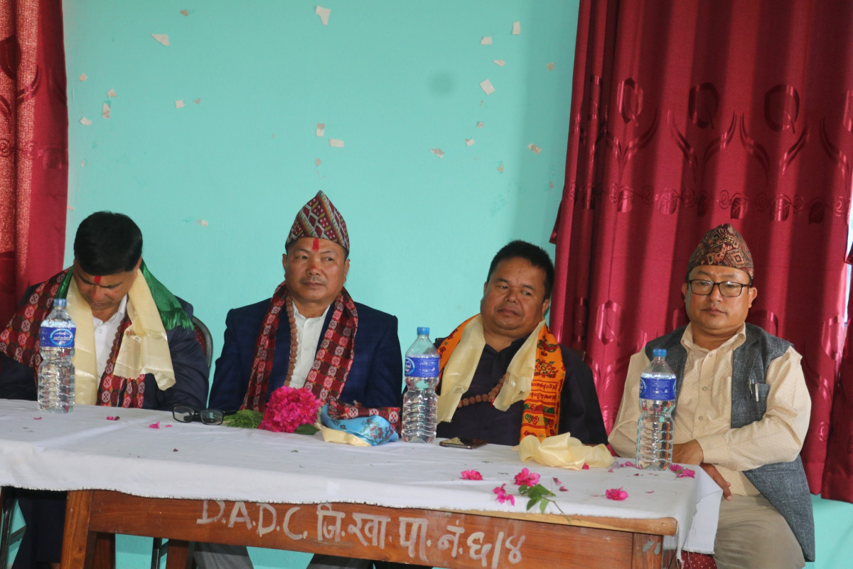 देवघाट क्षेत्र बिकास समितिको अध्यक्ष भिम बहादुर रानाद्वारा पदबहाली 