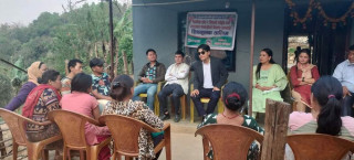 आँबुखैरेनीको भुजेल गाउँमा बाँसजन्य सामाग्री निर्माण सम्बन्धि सिपमुलक तालिम सुरु 