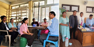 आफ्ना छोराछोरी धमाधम सामुदायिक विद्यालयमा भर्ना गर्दै आँबुखैरेनी गाउँपालिकाका जनप्रतिनिधिहरु