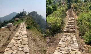 इच्छाकामनामा प्रधानमन्त्री रोजगार कार्यक्रमबाट चिटिक्कको पदमार्ग निर्माण
