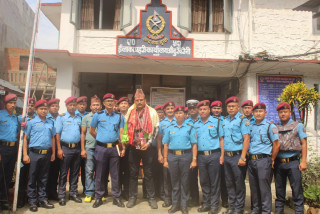 इलाका प्रहरी आँबुखैरेनीका प्रमुख प्रनि गायत्री राज शर्माको विदाई, नयाँ प्रनि शिव थापाको स्वागत