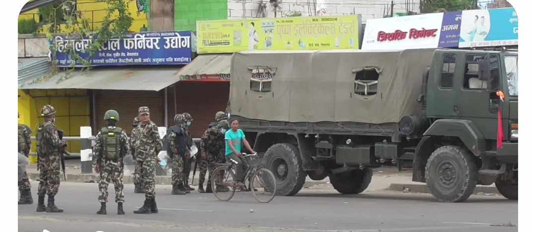 नेपालगञ्जमा अनिश्चितकालीन कर्फ्यु जारी