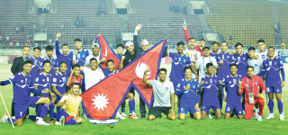 मनीषको गोलबाट नेपाल फिफा विश्वकप २०२६ छनोटको दोस्रो चरणमा