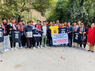 रत्ननगरमा जारी पालिकास्तरीय फुटबल प्रतियोगितामा टिम इच्छाकामना पराजित