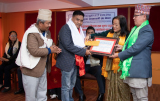 इच्छाकामनाका पत्रकार हिरालाल गुरुङ काठमाण्डौमा पुरस्कृत