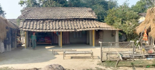 हराउँदै थारु समुदायको परम्परागत घर