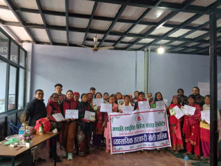 गणपति लघुबित्त मुग्लिन शाखाद्धारा व्यवसायिक तरकारी खेती तालिम संचालन
