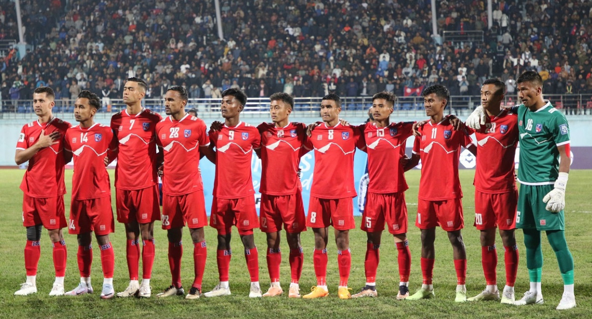 नेपाल फुटबल टोली र हङकङबिच प्रतिस्पर्धा हुँदै
