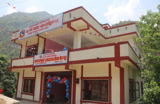 इच्छाकामना गाउँपालिका वडा नं. ५ को नवनिर्मित वडा कार्यालय भवन उद्घाटन