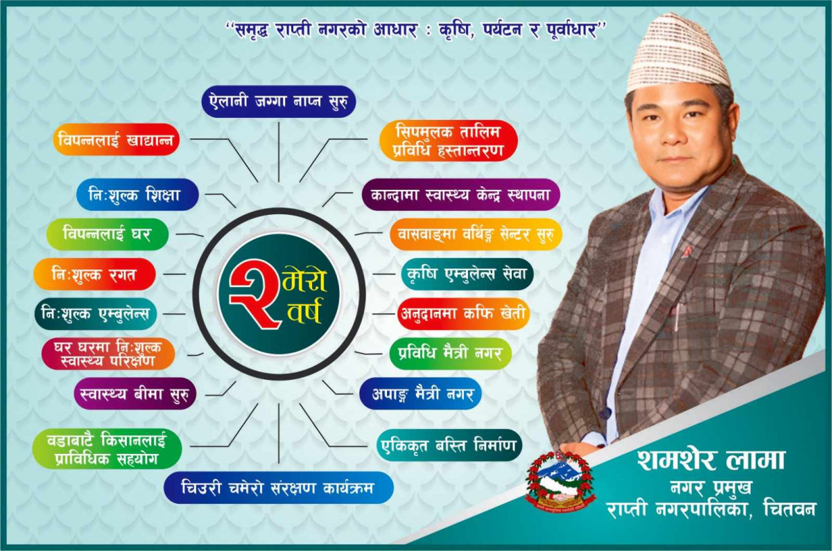 राप्ती नगरपालिकाका मेयरको दुई वर्ष : अबरोध छिचोल्दै उल्लेख्य उपलब्धि 