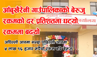 आँबुखैरेनी गाउँपालिकाको बेरुजु रकमको दर प्रतिशतमा घट्यो, रकममा बढ्यो