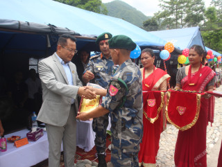 कुरिनघाटमा सशस्त्र प्रहरीको गोताखोर तालिम सम्पन्न