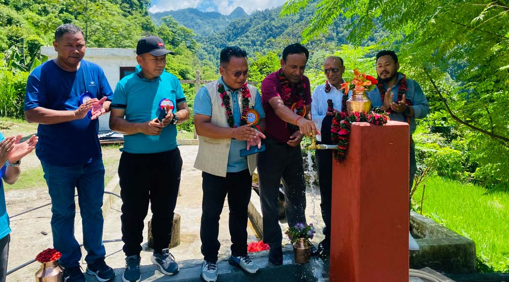 बन्दिपुरको ६२ घरमा खानेपानी धारा, हट्यो पानी बोक्ने बाध्यता
