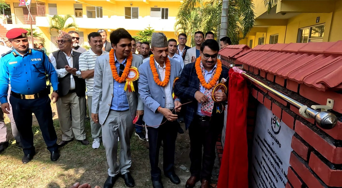 आँबुखैरेनी क्याम्पसको २४ कोठे नवनिर्मित भवनको एक भव्य समारोहकाबिच समुदघाटन (फोटो फिचर)