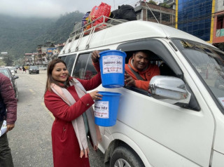 इच्छाकामना जेसीजले मुग्लिनमा आज ट्राफिक सचेतनामुलक कार्यक्रम तथा डस्टबिन वितरण गर्यो