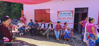 इच्छाकामना गाउँपालिका अध्यक्ष गुरुङद्वारा देवी आमा समूहको भवन उद्घाटन
