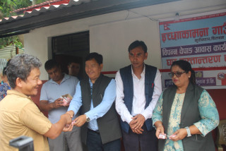 इच्छाकामनाका ४५ विपन्न चेपाङ परिवारलाई घर हस्तान्तरण