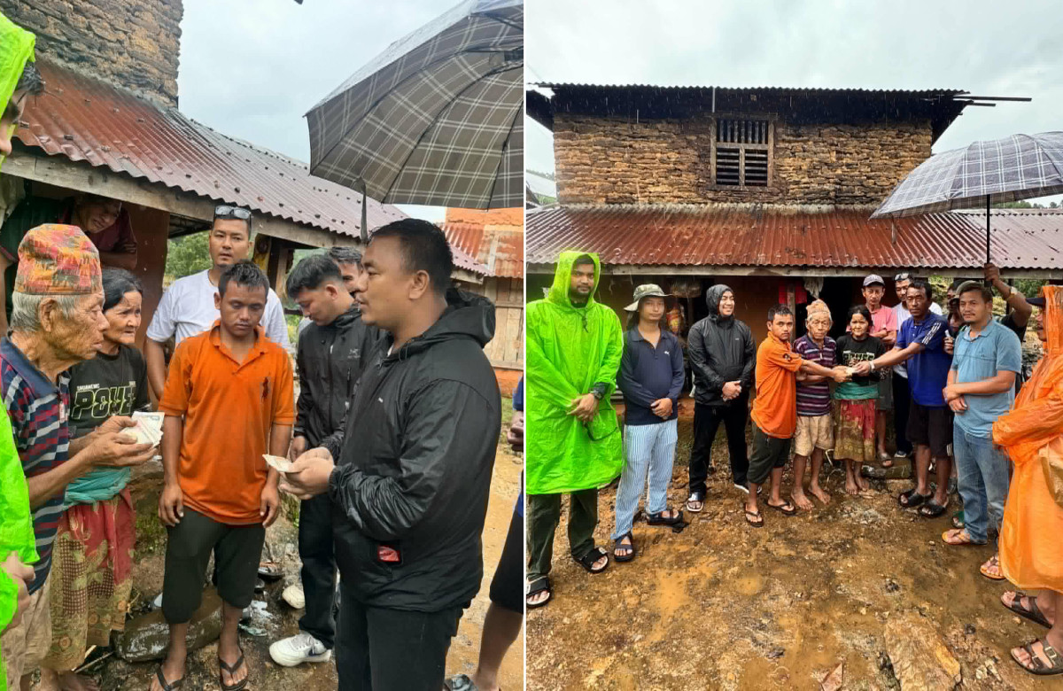 व्यवसायी सन्देश गुरुङद्वारा आफ्नो जन्मदिनमा इच्छाकामनाका अग्नि पिडितलाई आर्थिक सहयोग प्रदान