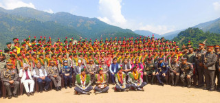 चितवनको कुरिनटारमा ११९ जना सशस्त्र प्रहरी जवान दीक्षित