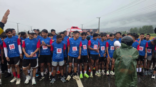 राइनो दौड प्रतियोगितामा पुरुषतर्फ मुकेश पाल र महिलातर्फ सिर्जना पाण्डे प्रथम